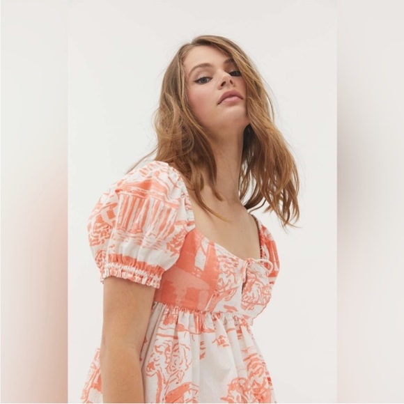 Urban Outfitters UO Wonderland Tie-Back Babydoll Dress - Picture 2 of 9